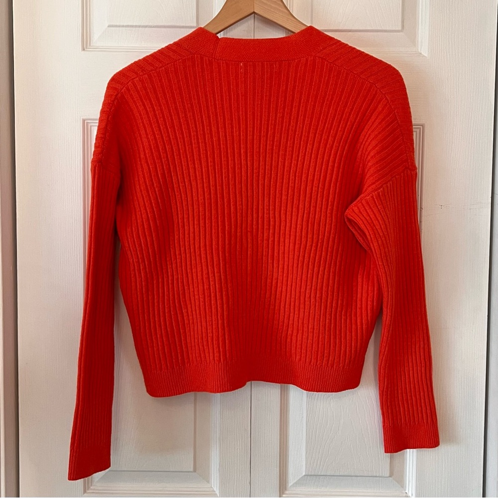 Sincerely Jules Red Ribbed Cardigan - Picture 2 of 4